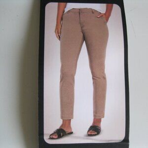 BANANA REPUBLIC Womens'  Cropped Chino Pants cotton blend Beige 10  (1249)